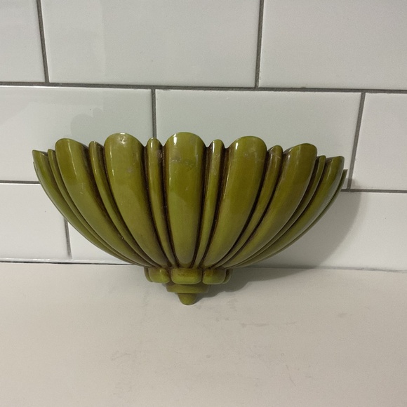 Syroco Other - VTG Syroco Inc. Plastic Wall Pocket Sconce No. 4245  Olive Green